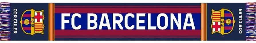 Szalik Kibica Piłkarski FC Barcelona BARCA Cor Culer Tkany Frędzle 24/25