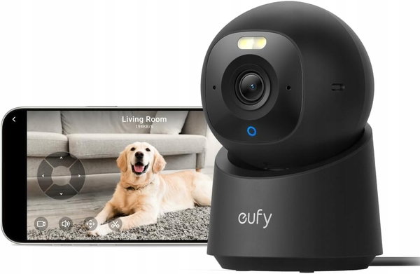 eufy E30 KAMERA WEWNĘTRZNA MONITORING 4K Ai OBROTOWA 360 NOCNY KOLOR