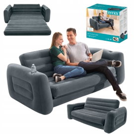 MATERAC DMUCHANY ŁÓŻKO SOFA ROZKŁADANA 2-OSOBOWA INTEX 203 x 224 x 66 cm