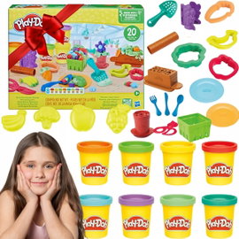 CIASTOLINA PLASTELINA PLAYDOH ZESTAW MASA PLASTYCZNA UPRAWIAJ OGRÓDEK 8 TUB