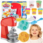 CIASTOLINA PLASTELINA PLAYDOH ZESTAW MASA PLASTYCZNA MIKSER 5 TUB
