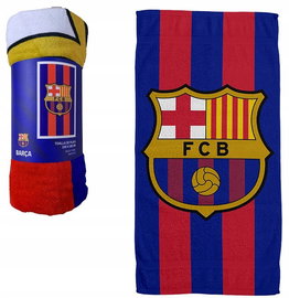 Ręcznik plażowy DUŻY FC Barcelona 180 x 100 cm LEWANDOWSKI SZCZĘSNY WAKACJE