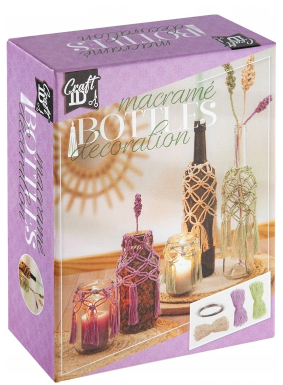 Zestaw do Makramy 3 kolory dekoracja butelek słoików w Stylu Boho DIY