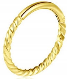 Kolczyk do Nosa Ucha Kółeczko Clicker Twist SS316L