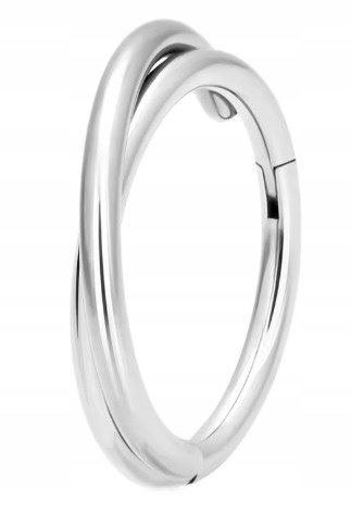 Tytanowy Kolczyk Clicker PIERCING Kółko Elegancja Trwałość HELIX Lobe 1,2/8