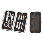 ZESTAW DO PAZNOKCI PRZYBORNIK MANICURE PEDICURE 7 ELEMENTÓW + ETUI