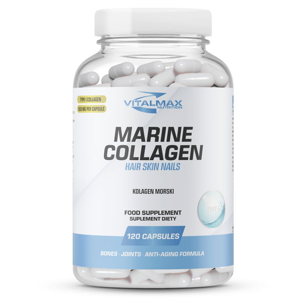 Vitalmax Marine Collagen | 120 kapsułek kolagen morski