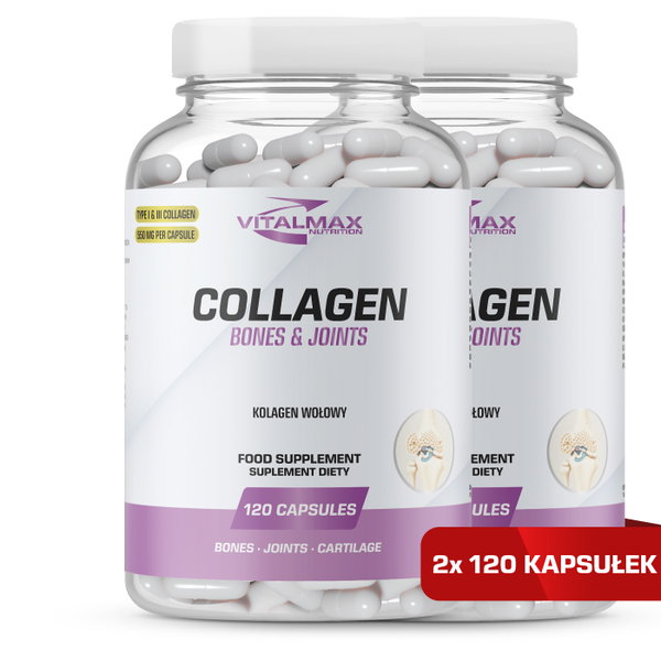 Vitalmax Collagen | 240 kapsułek kolagen wołowy