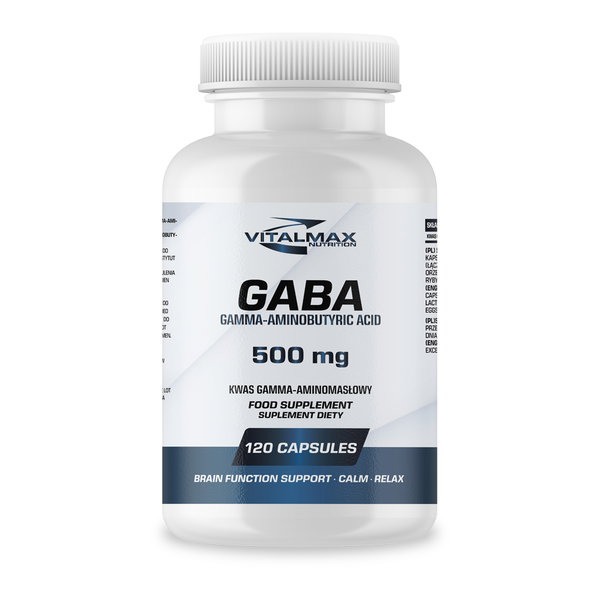 Vitalmax GABA | 120 kapsułek kwas gamma-aminomasłowy