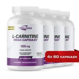 Vitalmax L-Carnitine Mega Capsules | 240 kapsułek