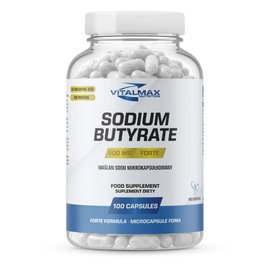 Vitalmax Sodium Butyrate Forte Maślan Sodu 500mg 284mg kwasu masłowego | 100 kap