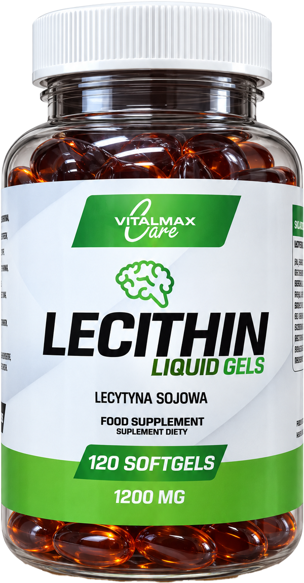 Vitalmax Lecithin 1200mg Lecytyna | 120 softgels