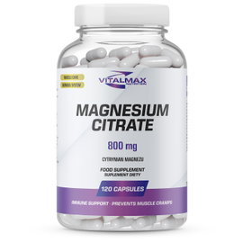 Vitalmax Magnesium Citrate 800mg | 120 kapsułek