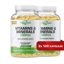 Vitalmax Vitamins & Minerals Complex | 240 kapsułek