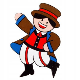 Magnes na lodówkę folk Kurp polskie stroje ludowe