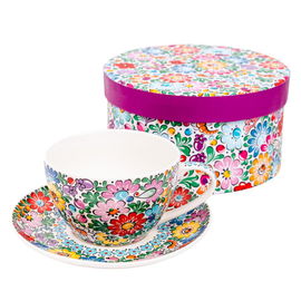 FILIŻANKA FOLK 300 ML W PUDEŁKU - WZORY OPOLSKIE FOLKSTAR