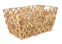 PROSTOKĄTNY KOSZYK Z HIACYNTA WODNEGO 32x23x17 cm