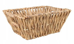 PROSTOKĄTNY KOSZYK Z HIACYNTA WODNEGO 36x29x15 cm