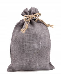 SZARY WOREK Z JUTY 26x38 cm