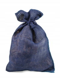 NIEBIESKI WOREK Z JUTY 40x60 cm