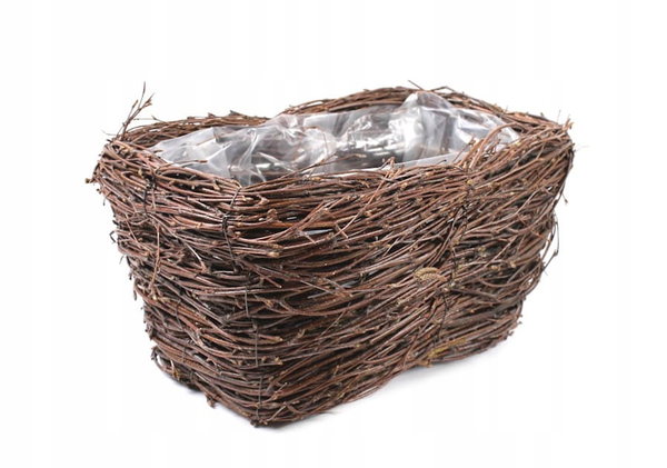 MAŁA BALKONÓWKA Z BRZOZY / WRZOSÓWKA 30x18x15 cm