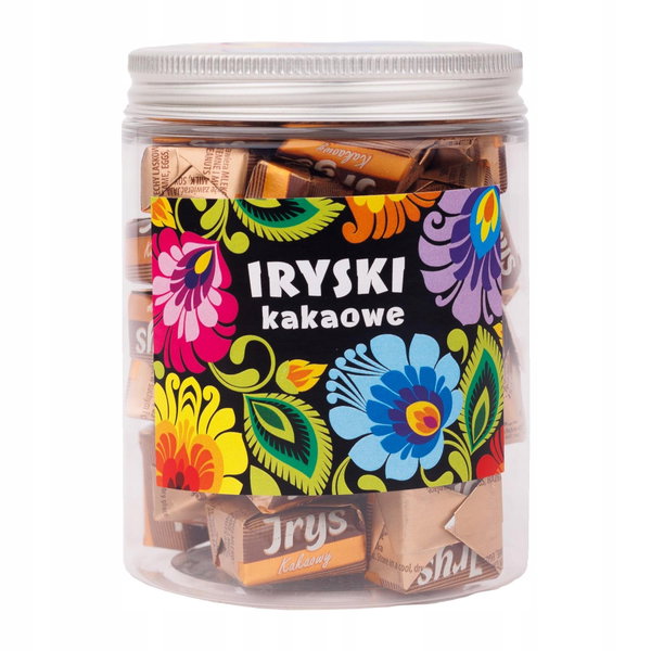 CUKIERKI IRYSKI KAKAOWE - ŁOWICKIE CZARNE 200g FOLKSTAR