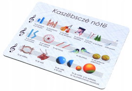 PODKŁADKA POD MYSZ FOLK - KASZUBSKIE NUTY - SZARA
