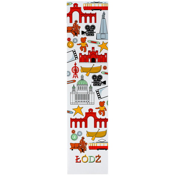 Zakładka do książki - ŁÓDŹ symbole FOLKSTAR