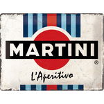 Nostalgic Art 23290 Metalowa tablica plakat szyld MARTINI L'APERITIVO RACING ST