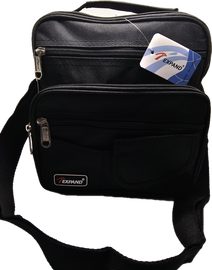 Torba męska na ramię saszetka do pracy, pojemna, listonoszka z paskiem