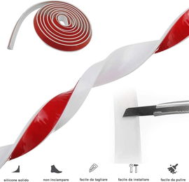 Samoprzylepna uszczelka silikonowa bariera prysznicowa 200cm pasek ochronny