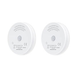 2xLampka nocna okrągła LED z czujnikiem PIR ładowana USB 0.5W/12lm