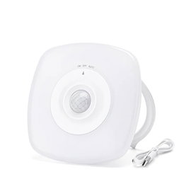 Lampka nocna LED ciepła z czujnikiem ruchu dnia i nocy ładowana z USB