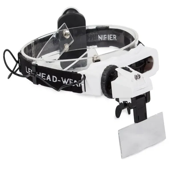 Lupa nagłowna 2 led na głowę czołowa okulary 28x
