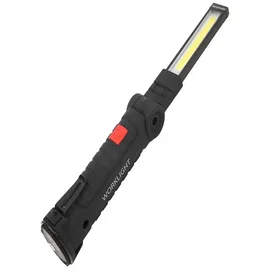 Lampa latarka warsztatowa z magnesem hak składana do warsztatu usb 5w1