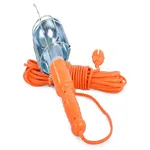 Lampa 230v z kablem 10m max 60w warsztatowa garażowa kanałowa + hak