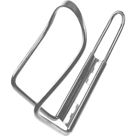 Uchwyt do roweru aluminiowy srebrny koszyk na bidon butelkę napój