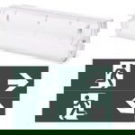 Światło awaryjne na ścianę 4W lampa awaryjna z kierunkiem ewakuacji
