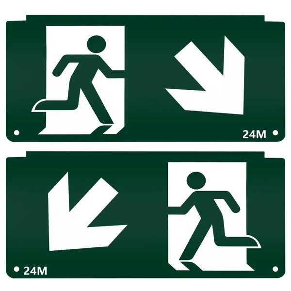 Piktogram do oprawy oświetlenia awaryjnego znak wyjścia 327*162mm