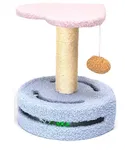 Drapak dla kota 25x25x30cm z miękką piłką i półką w kształcie serca