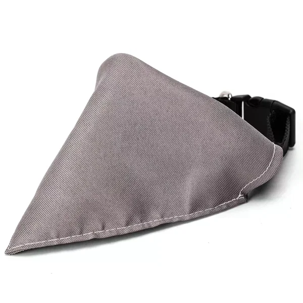 Trójkątny szalik 15x9cm gładka chusta z obrożą 30cm dla psa lub kota