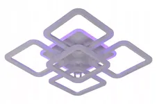 Żyrandol LED RGB Kwadrat Plafon Lampa Sufitowa Kwadratowa Biała