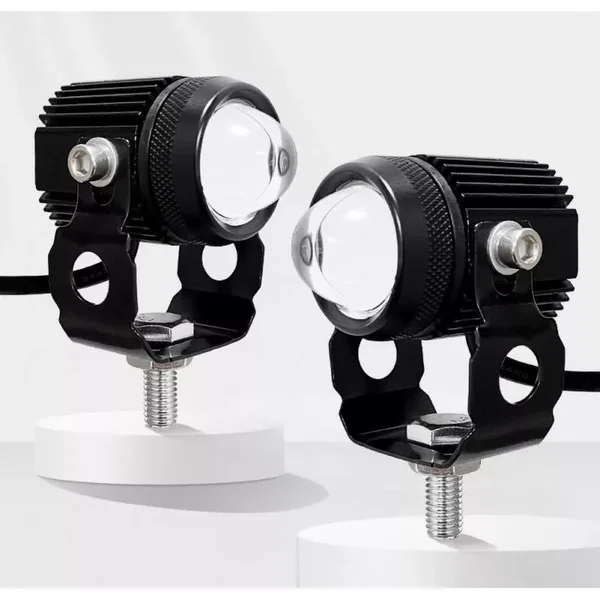 2xHalogen motocyklowy dwubarwny biały i przeciwmgielny 13w/12v+włącznik