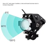 Halogen motocyklowy reflektor U5/10W led kolor czarny