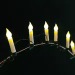 Lampki choinkowe 2mb sznur 10 świeczek led na baterie białe ciepłe