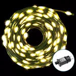 Sznur 30mb 300led ciepłych lampek Ip44 taśma świetlna z zasilaczem