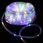 Wąż led 10mb kolorowy sznur 200 led RGBY 10mm z zasilaczem 8 funkcji
