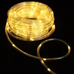 Wąż led 10mb sznur 200 led ciepłych led 10mm z zasilaczem 8 funkcji