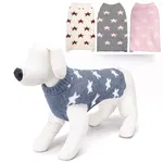 Sweter dla psa S 25 cm żakardowy w gwiazdki miękki ciepły i wygodny