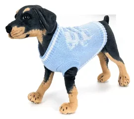 Sweter dla psa XL 40 cm żakardowy z misiem miękki ciepły i wygodny